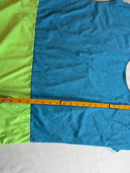 Nike Dri Fit Blue Green Workout Top Size M - Picture 5 of 6